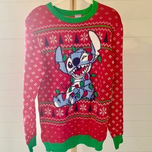 Disney‎ Stitch Kids Ugly Christmas Sweater Size XXL 18
